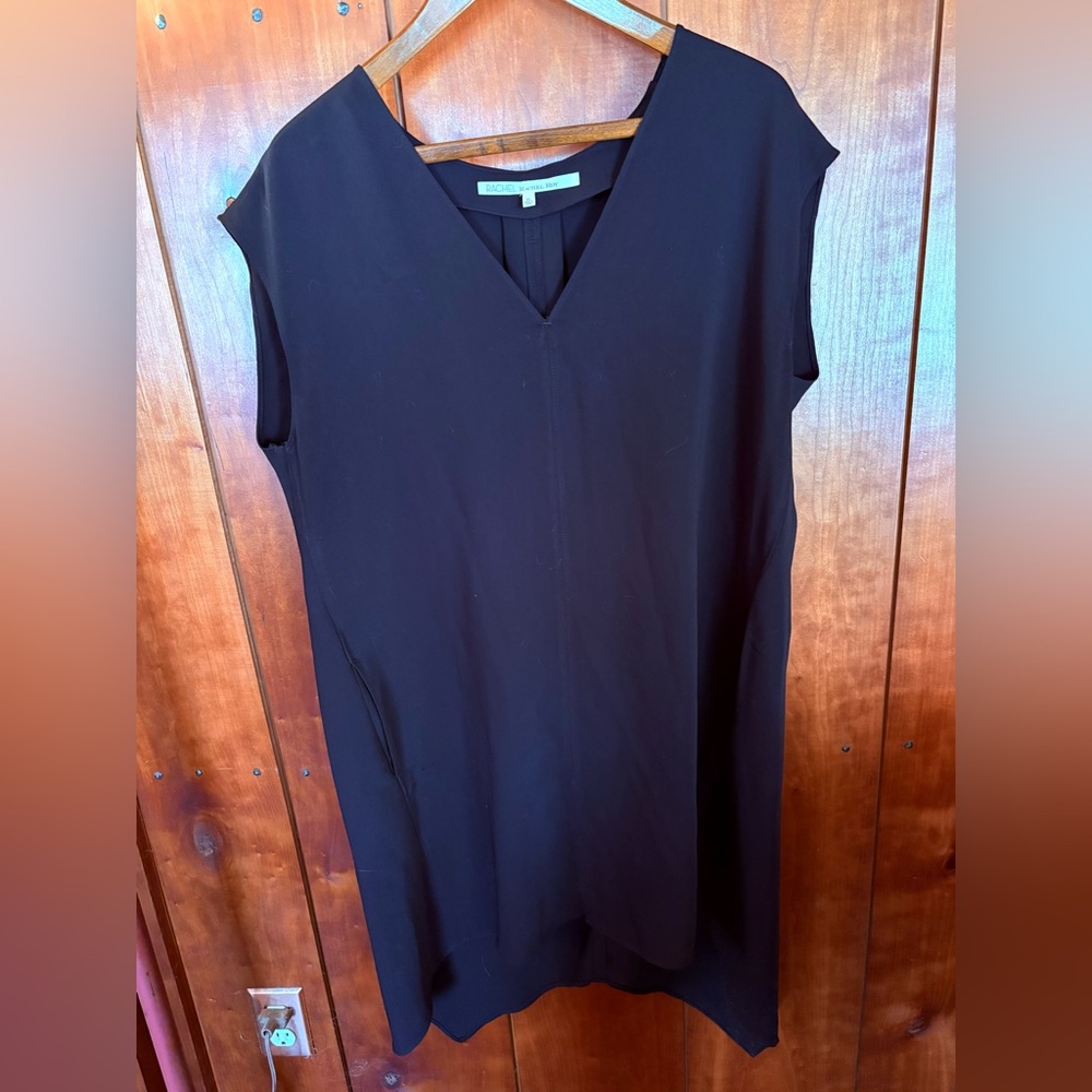 RACHEL Rachel Roy Black V-Neck Tunic